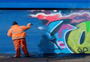 nettoyage d'un graffitis à Paris